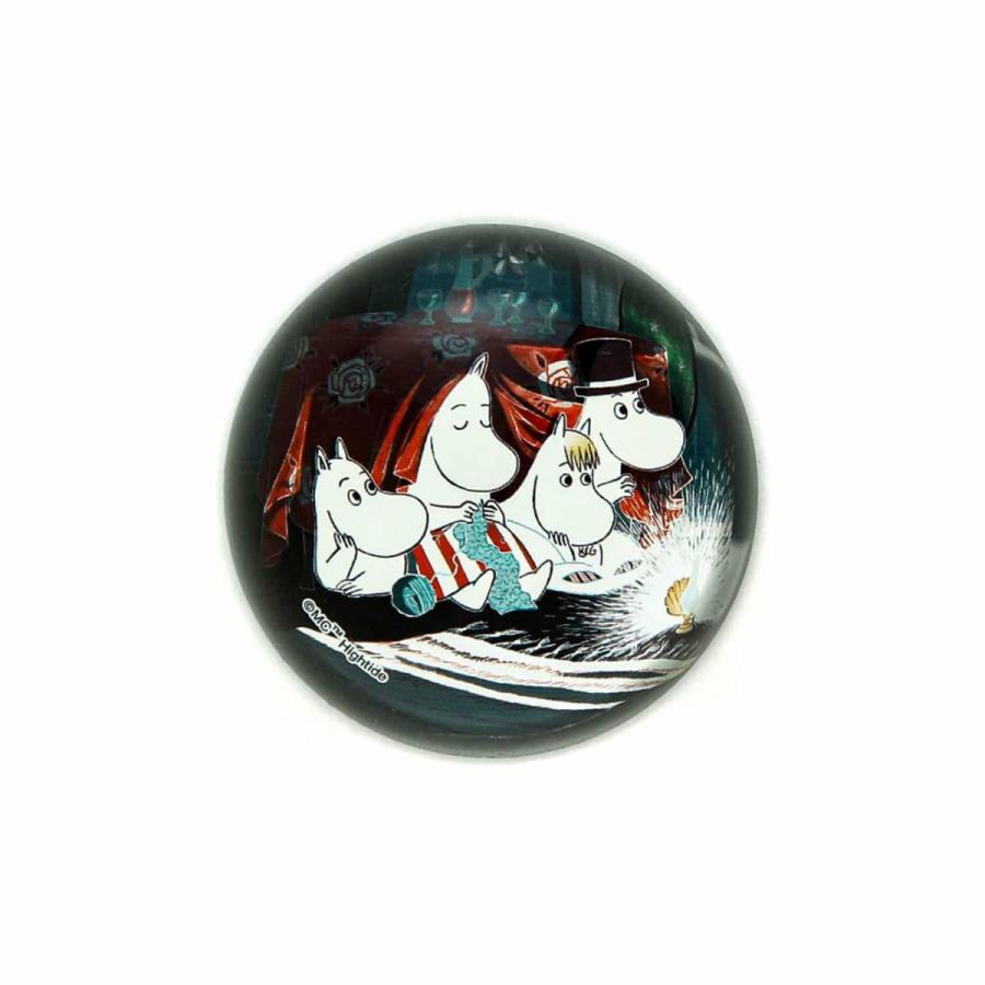 【美品】ムーミンハウス Cocotte＆ムーミンペーパーウエイト ムーミン ガラスペーパーウェイト B（ムーミン谷のよる） MM104-B