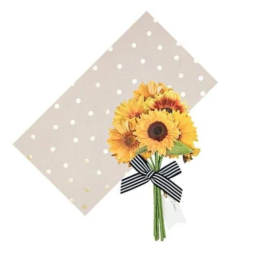 メッセージギフトブーケ ヒマワリ MMBS-468 グリーティングライフ