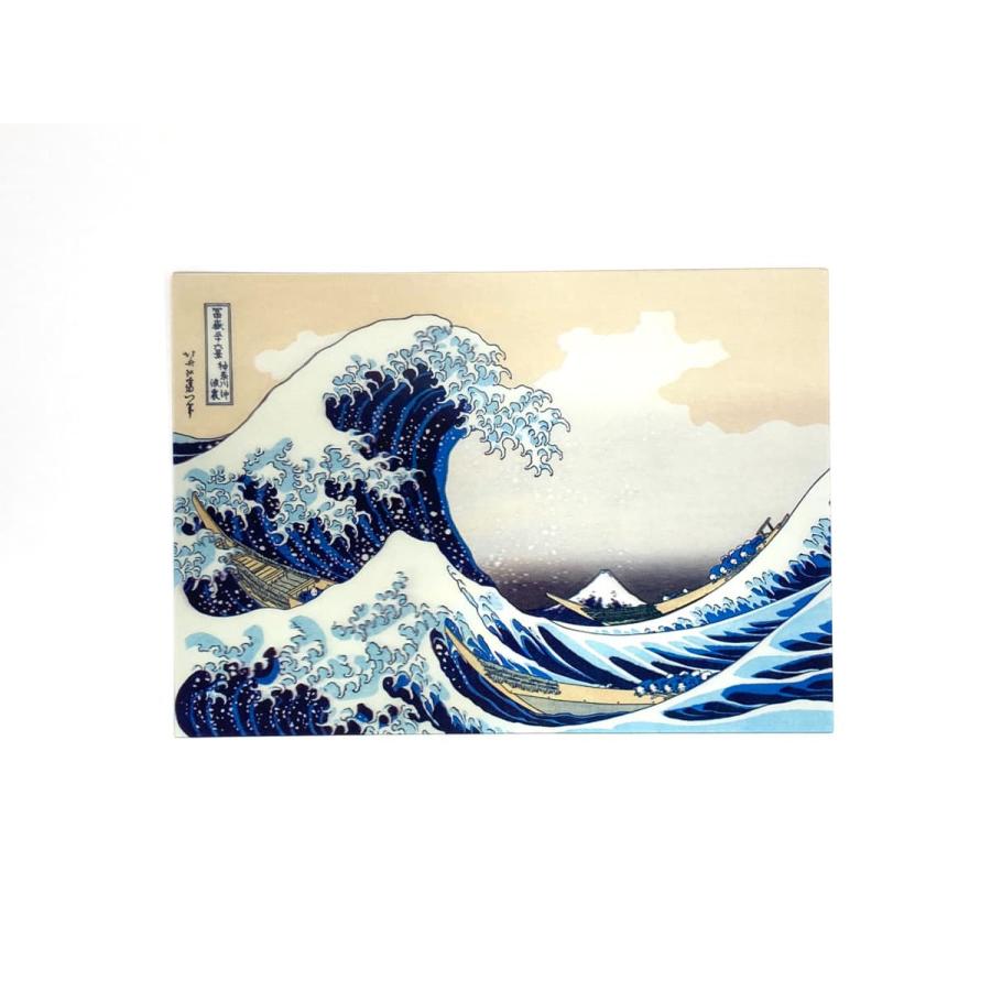 浮世絵 3Dカード 多目的 神奈川沖浪裏/葛飾北斎 PA0001 イーズ