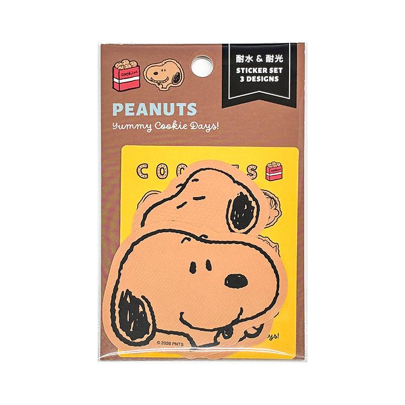 30%OFF】スヌーピー ステッカーセット 茶 PS26-13 スクエア square