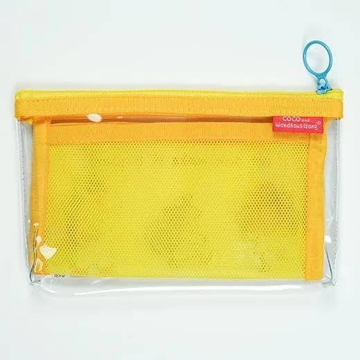 ココちゃん メッシュポケットペンケース イエロー RYZ-1083