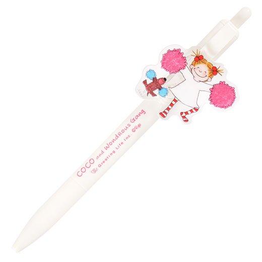 ココ アクリルダイカットボールペン（Hurray） RYZ-946 グリーティング