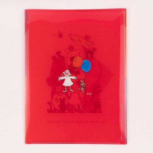 ココちゃん 4ポケットクリアフォルダー[A4] カラフル RYZ-974