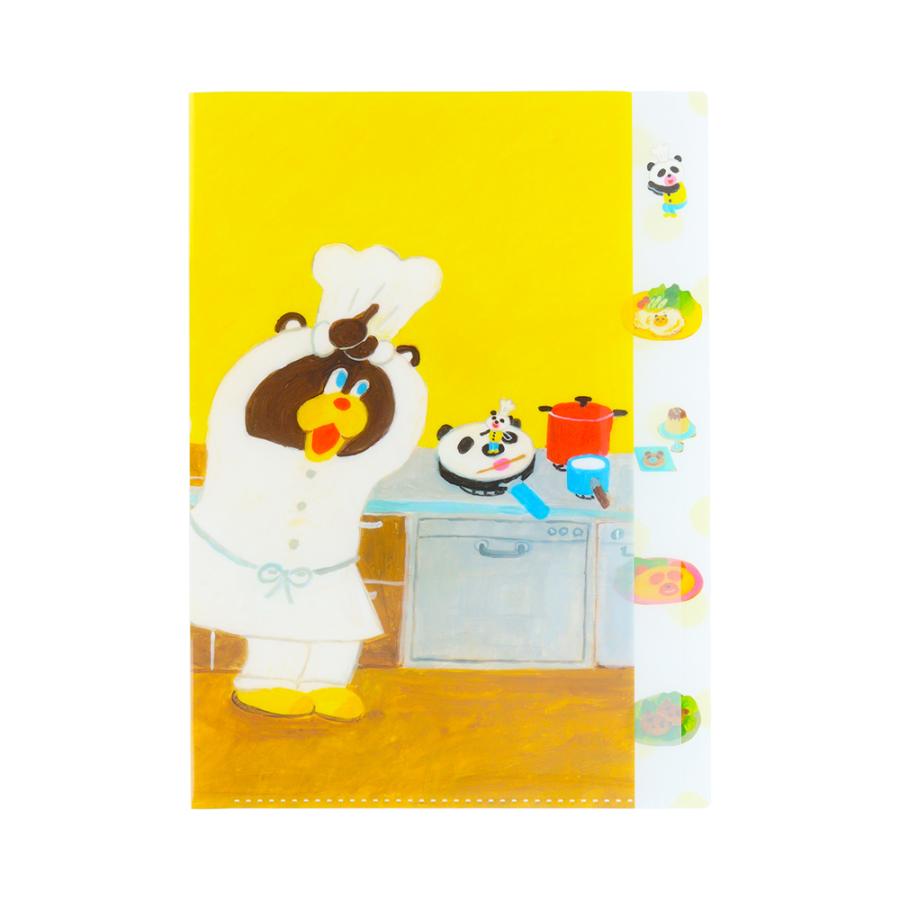 30％OFF パンダのおさじとフライパンダ ダイカットクリアファイル5P B