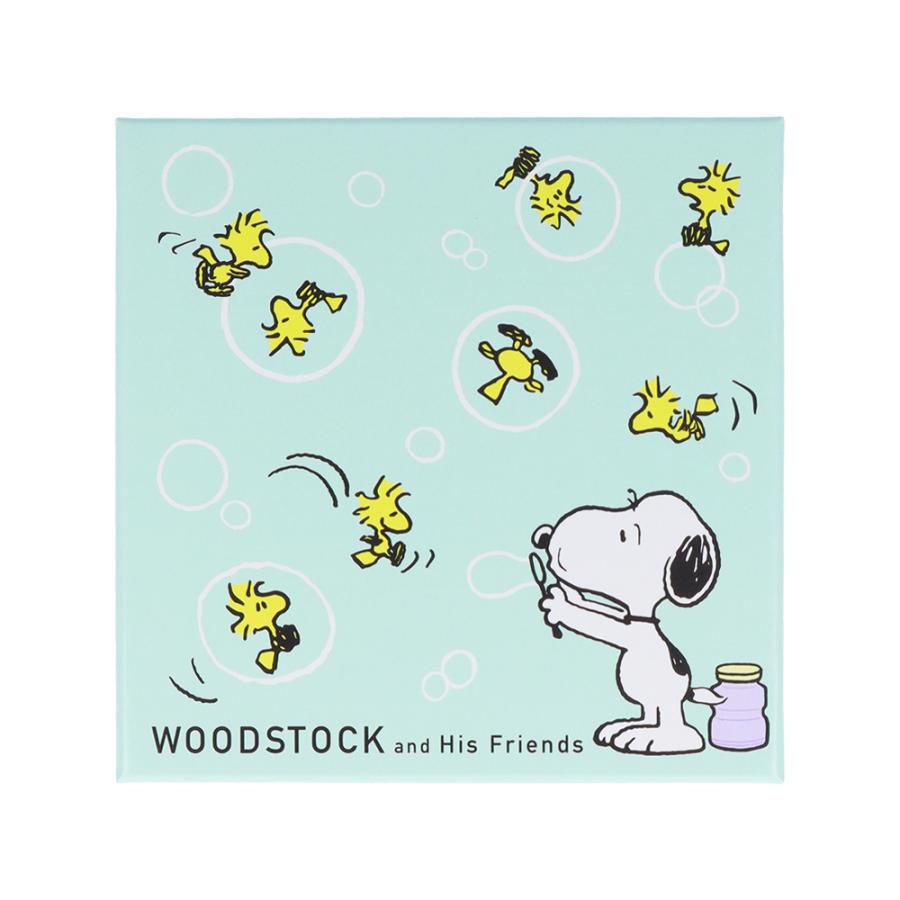 30％OFF ピーナッツ ウッドストック＆スヌーピー 箱入りメモ グリーン