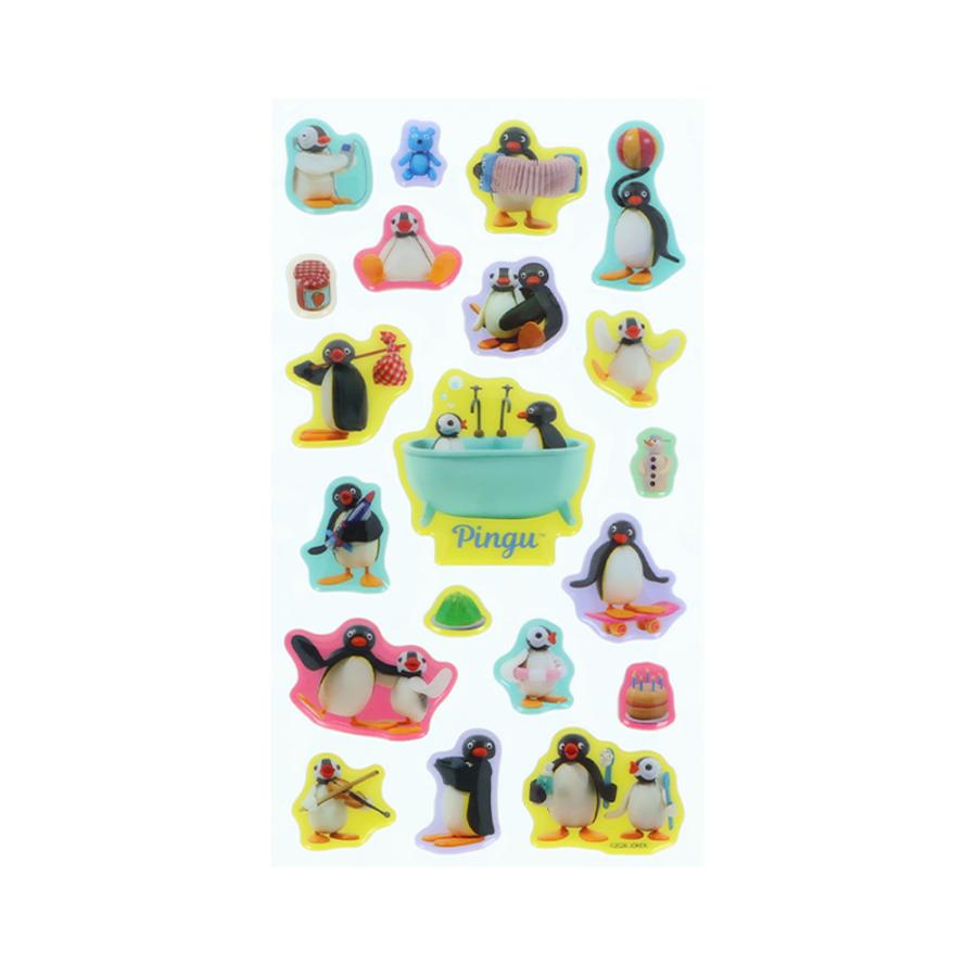 サンスター文具 【30%OFF】ピングー ぷっくりシール クレイ S8819890