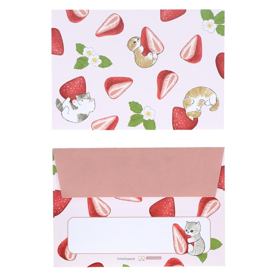 ストロベリーメモリー グッズセット mofusand ミニレターセット ストロベリーティー S8906556 サンスター
