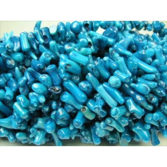 ＊* ブルーコーラル 青サンゴ 珊瑚 原石 天然石 *＊ 天然ブルーコーラル(青珊瑚) & ピンクドロマイト | gemgem garden