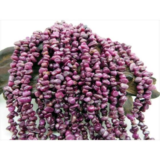 さざれ連売り商品 ルビー 未処理 品質AA 40cm : 天然石のお店Sun