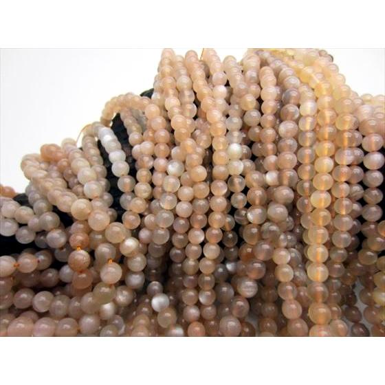 ★数量限定★高品質♢お買い得【サンストーン『勝利の石』タンブル連】❤️ 特価 連売り商品 サンムーンストーン Φ4〜7.5mm 3本SET : 天然石のお店