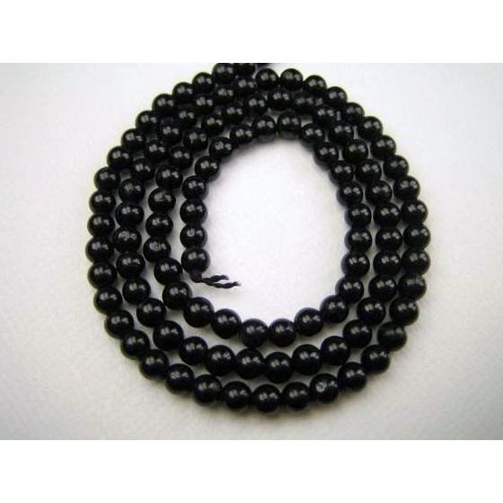 連売り商品 ブラックトルマリン品質AAAΦ4.2±0.2mm : 天然石のお店