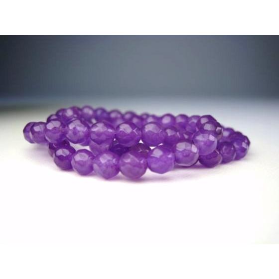 連売り商品 パープルカルサイト 着色 64面カットΦ6.3±0.2mm : 天然石の