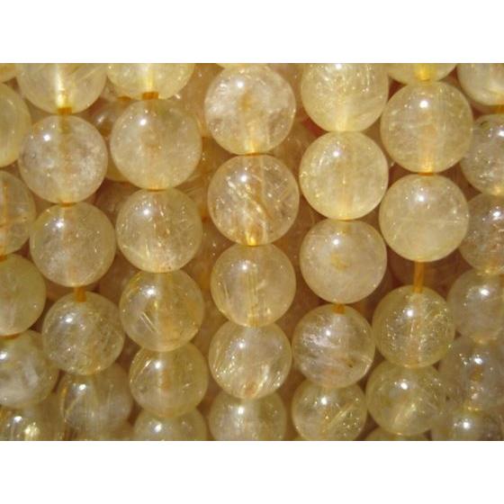 連売り商品 ゴールドルチルクォーツ 品質AA Φ5.5±0.3mm : 天然石