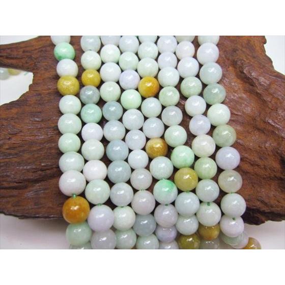 連売り商品 翡翠ジェダイト 品質AA Φ9±0.5mm 鑑定済み : 天然石のお