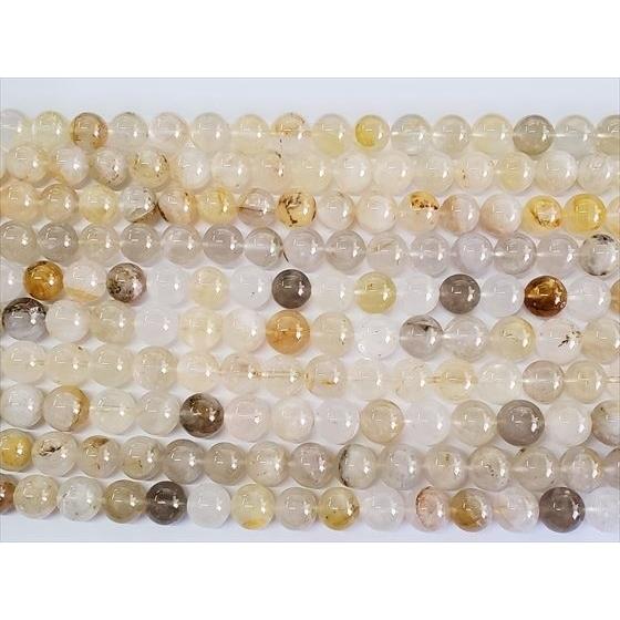 連売り商品 ヒマラヤ水晶 イエローマニカラン 品質AAA Φ12〜13mm