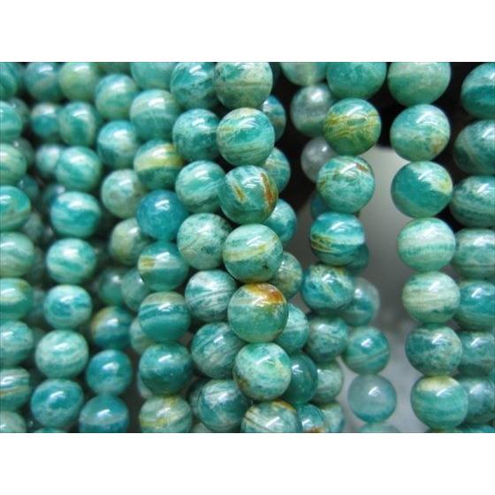 連売り商品 アマゾナイト ロシア産 Φ5-5.8mm : 天然石のお店Sun flower 