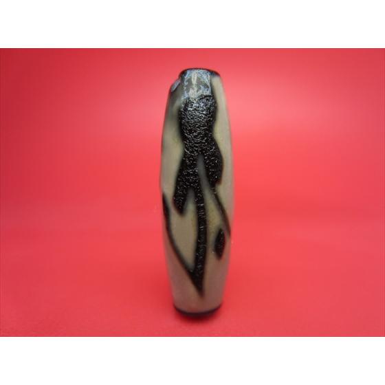 チベット天珠 如意虚空蔵菩薩天珠 タラーク 龍鱗加工 水晶入り 一点物