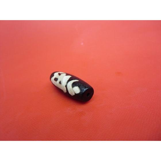 チベット天珠 如意普賢菩薩天珠 アン 約39×14mm 龍鱗加工 一点物