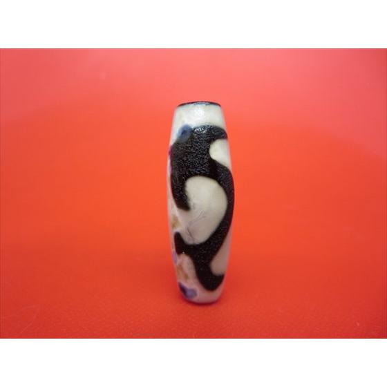 チベット天珠 如意普賢菩薩天珠 アン 約38×13mm 龍鱗加工 一点物