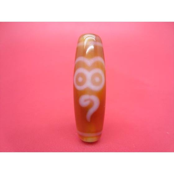 チベット紅玉髄天珠 法相仏眼天珠 カーネリアン 一点物 : 天然石のお店