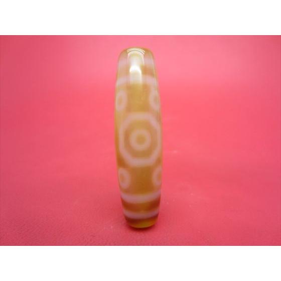 チベット紅玉髄天珠 十一眼天珠 カーネリアン 約50×14mm 一点物 