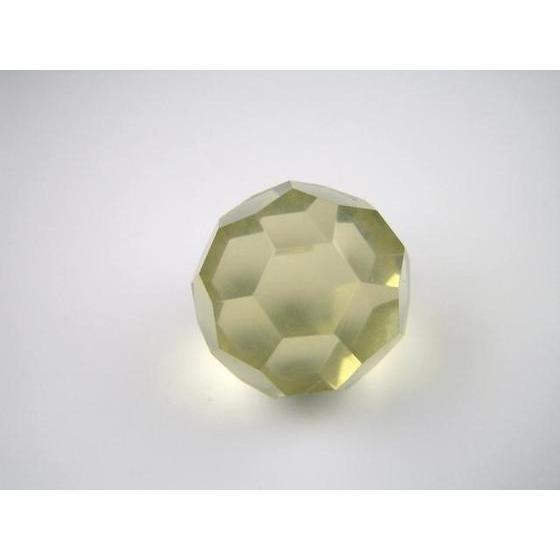 原石・置物】シトリン多面カットΦ22mmアクリル製台座付き【一点物 
