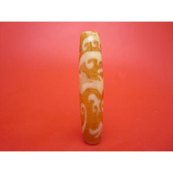 チベット彫刻天珠 鳳凰観音天珠 約58×13mm 一点物 : 天然石のお店Sun