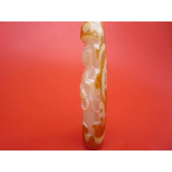 チベット彫刻天珠 鳳凰観音天珠 約58×13mm 一点物 : 天然石のお店Sun