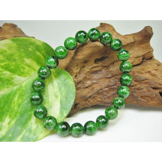ブレスレット クロムダイオプサイト Φ8.8±0.2mm 一点物 : 天然石のお店