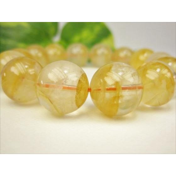 ブレスレット フェルジナスクォーツ ヘマタイトインクォーツ Φ16±0.5mm