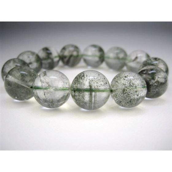 ブレスレット グリーンファントムクォーツ Φ16.2±0.5mm 一点物