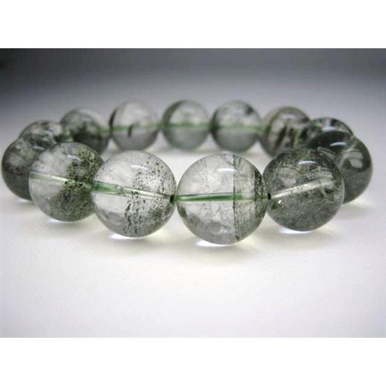 ブレスレット グリーンファントムクォーツ Φ16.2±0.5mm 一点物