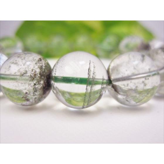 ブレスレット グリーンファントムクォーツ Φ14±0.3mm 一点物 : 天然石