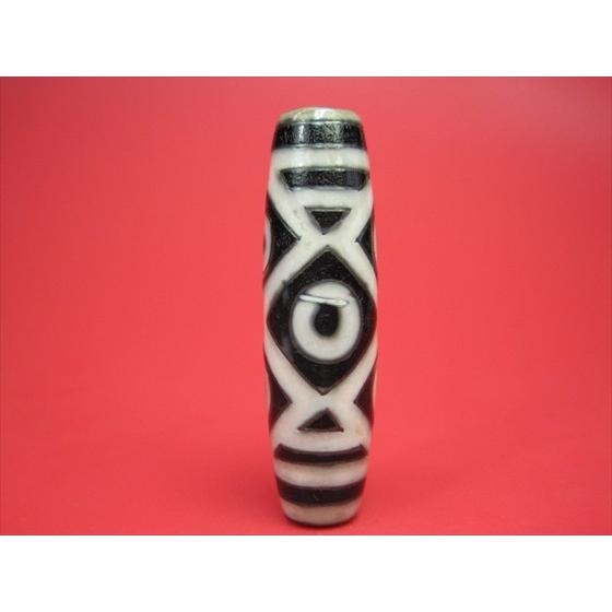 チベット銀線天珠 金剛虎牙六眼天珠 油潤加工馬蹄痕 : 天然石のお店Sun