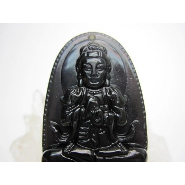 飾り物 レインボーオブシディアン 大日如来 37×24×12mm : 天然石のお店