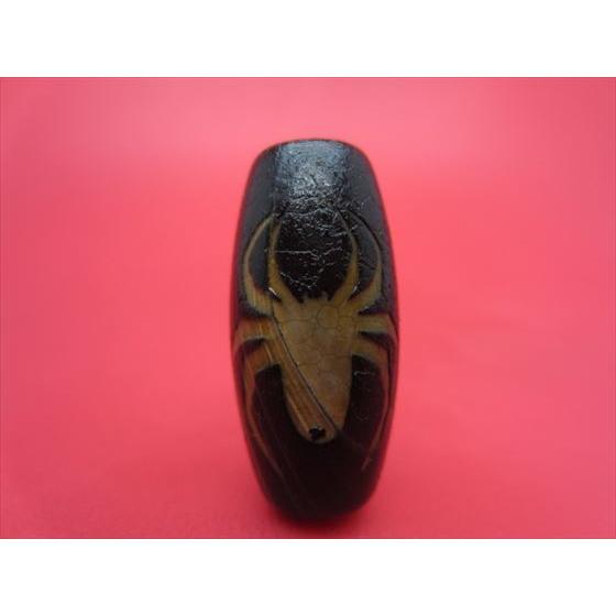 チベット火供天珠 福寿蜘蛛天珠 天然模様入り 一点物 : 天然石のお店