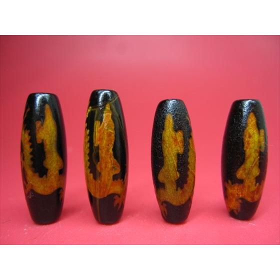 チベット火供天珠 騎龍観音天珠 29±1×10mm : 天然石のお店Sun flower