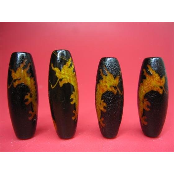 チベット火供天珠 騎龍観音天珠 29±1×10mm : 天然石のお店Sun flower
