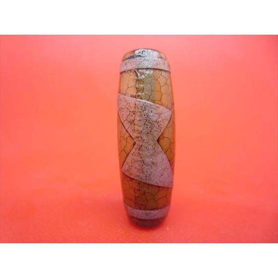 チベット火供天珠 閃電五眼天珠 約39×13mm 一点物 : 天然石のお店Sun