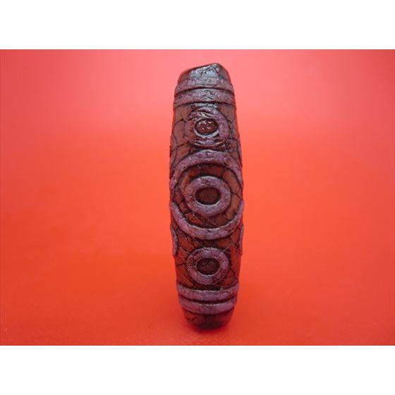 チベット火供天珠 十眼天珠 約48×12mm 一点物 : 天然石のお店Sun