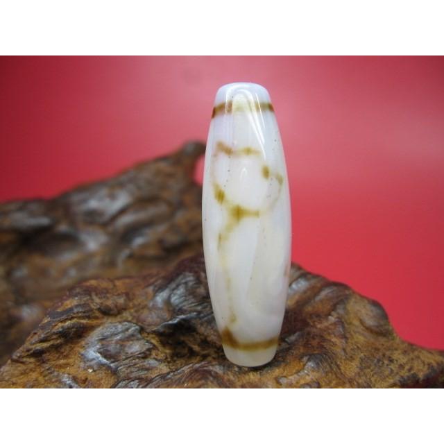 チベット高級至純天珠 水蓮花天珠 白 鉱物入り : 天然石のお店Sun