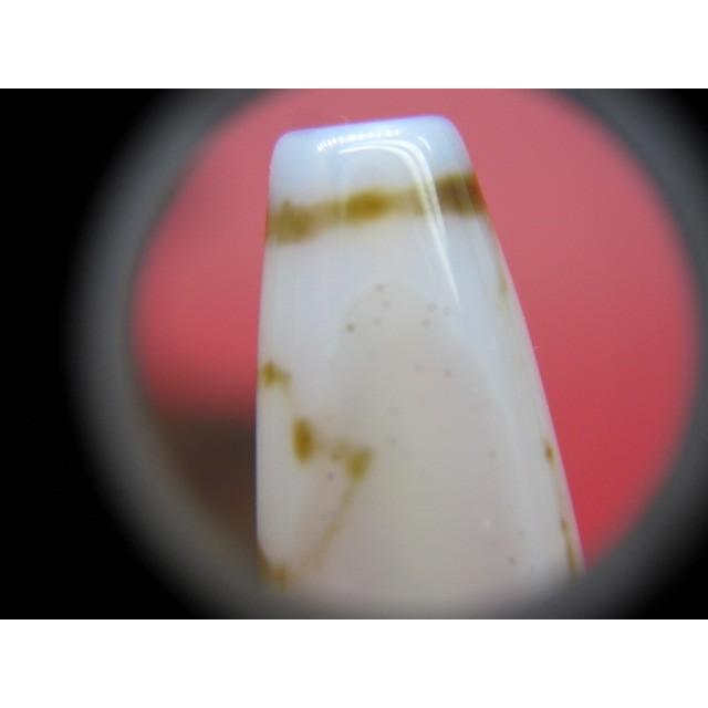 チベット高級至純天珠 水蓮花天珠 白 鉱物入り : 天然石のお店Sun