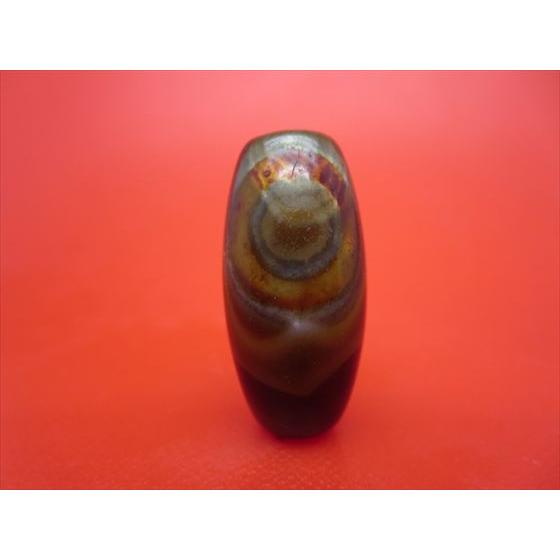 チベット天珠 日月星天珠 約32×15mm 天然模様入り 一点物 : 天然石のお
