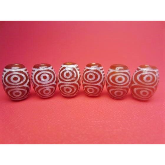 チベット天珠 龍眼天珠 赤 13.5×10mm : 天然石のお店Sun flower - 通販