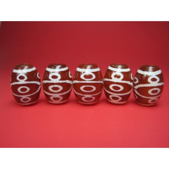 チベット天珠 十眼天珠・赤 14×10mm : 天然石のお店Sun flower - 通販