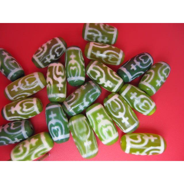 チベット天珠 蓮花寶瓶天珠 19×10mm : 天然石のお店Sun flower