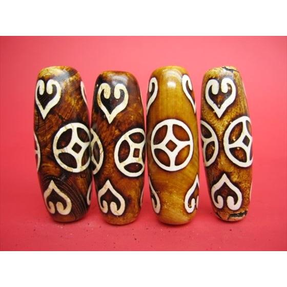 チベット天珠 雙心銭幣天珠 40×14mm : 天然石のお店Sun flower - 通販