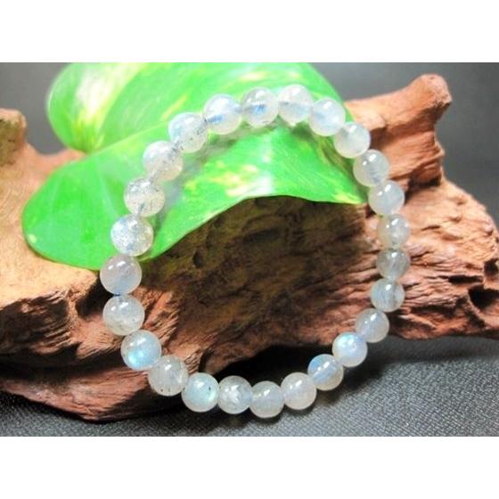 ブレスレット ラブラドライト 品質AAA Φ7.3±0.2mm 一点物 : 天然石