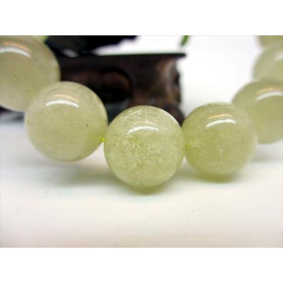 ブレスレット リビアングラス Φ14.6±0.2mm 鑑定済み 一点物 : 天然石の