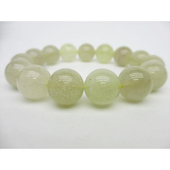 ブレスレット リビアングラス Φ14.6±0.2mm 鑑定済み 一点物 : 天然石の